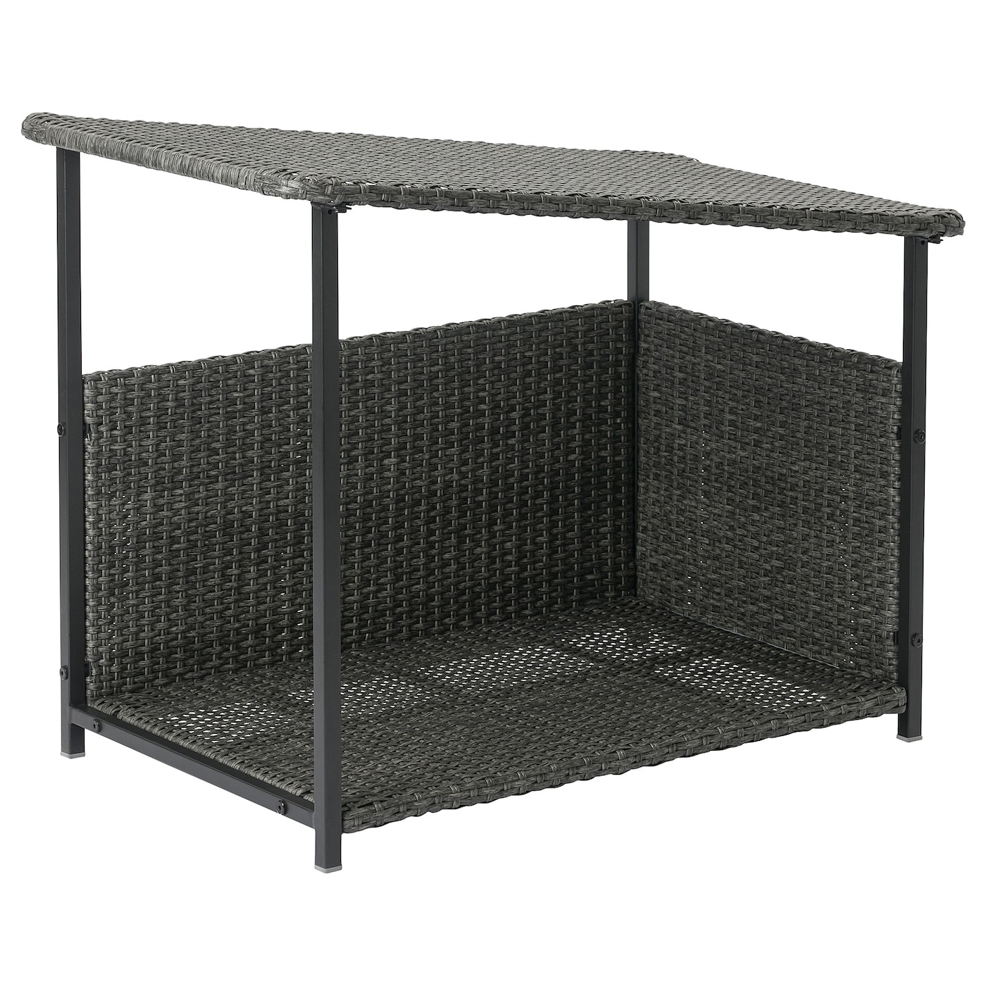IKEA BOLMSÖ łóżko dla psa, zewnętrzne ciemnoszary, Głębokość: 55 cm
