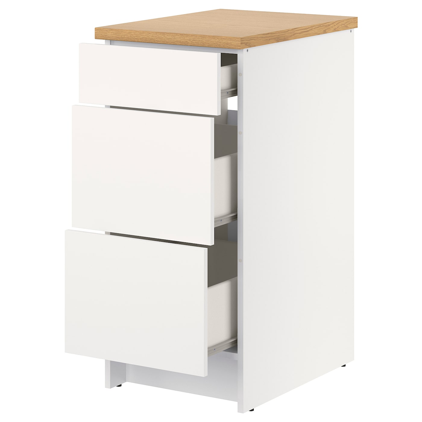 IKEA KNOXHULT szafka z szufladami, biały, 40 cm