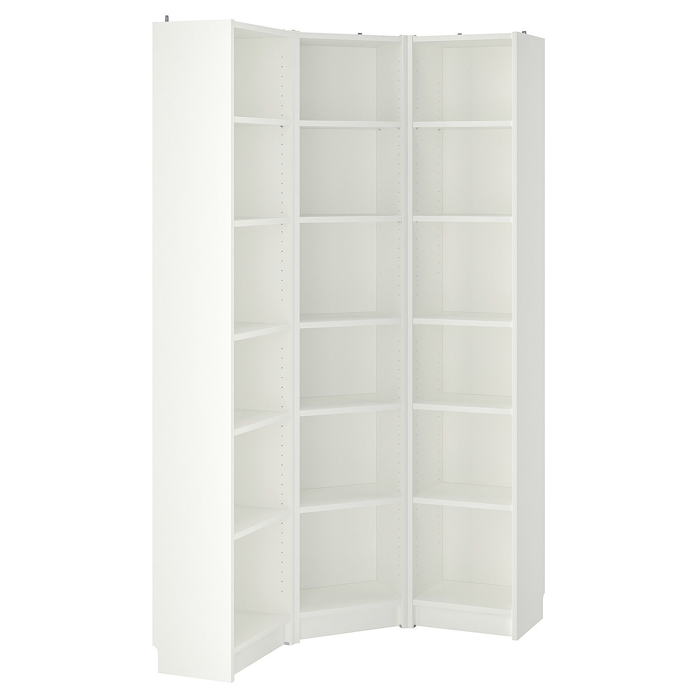 IKEA BILLY kombinacja regałowa/narożna, biały, 95/95x28x202 cm