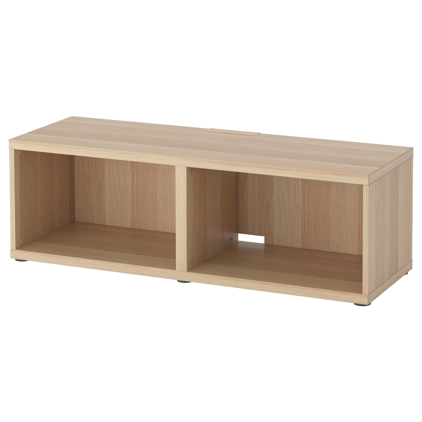 IKEA BESTÅ szafka pod TV, imitacja dębu bejcowanego na biało, 120x40x38 cm