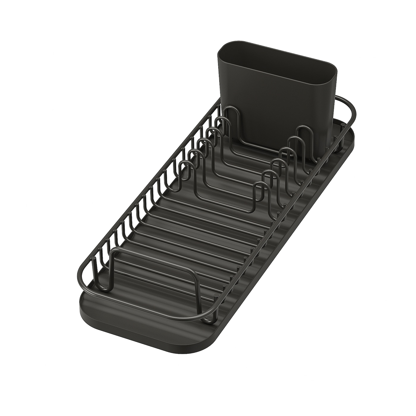 IKEA LILLHAVET wielofunkcyjna suszarka naczyń, antracyt, Szerokość: 17.4 cm