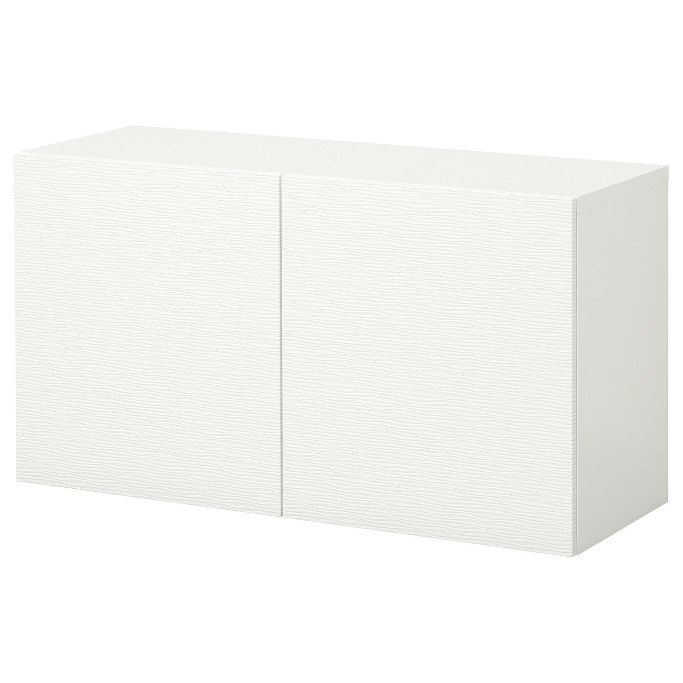 IKEA BESTÅ kombinacja szafek ściennych, biały/Laxviken, 120x42x64 cm