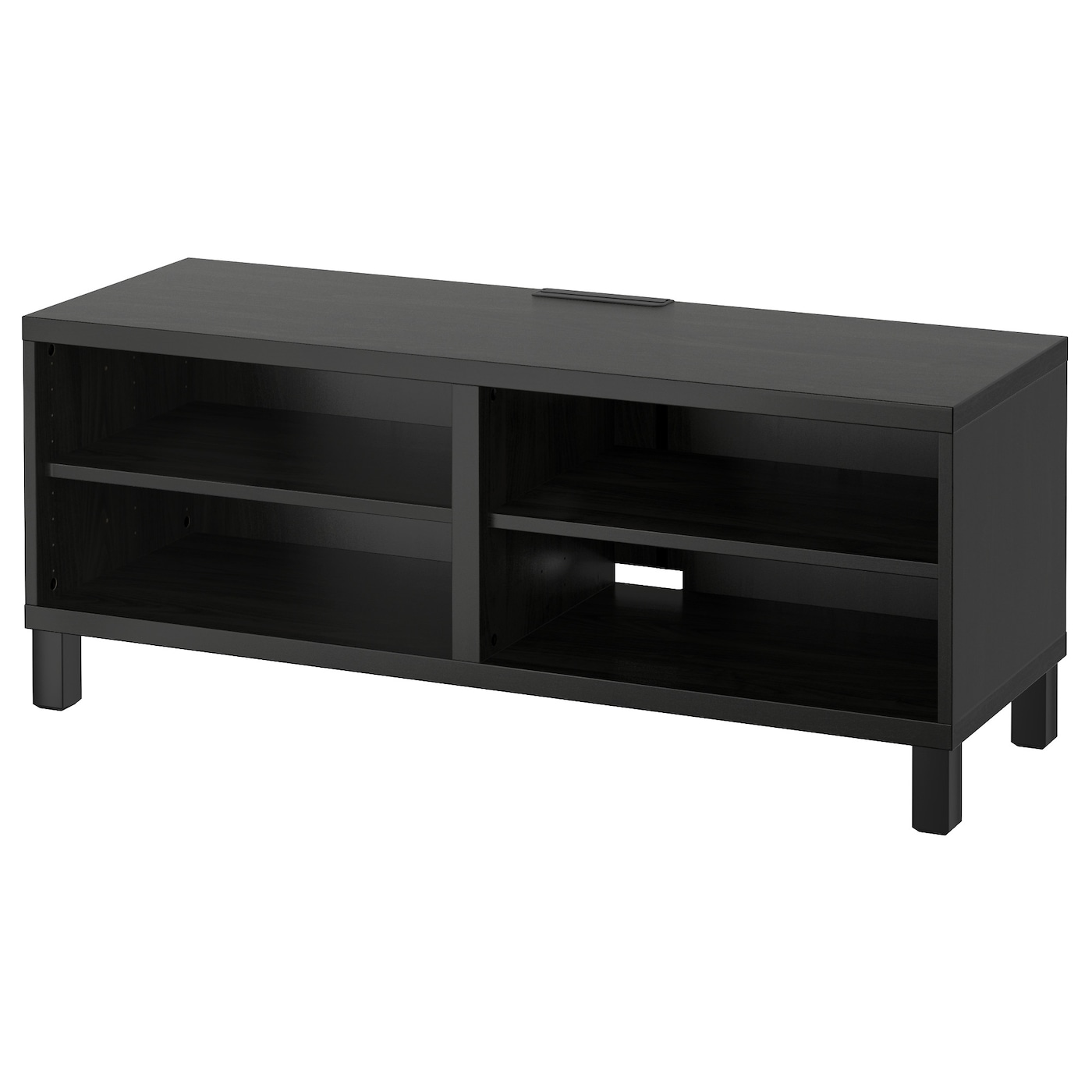 IKEA BESTÅ szafka pod TV, czarnybrąz, 120x40x48 cm