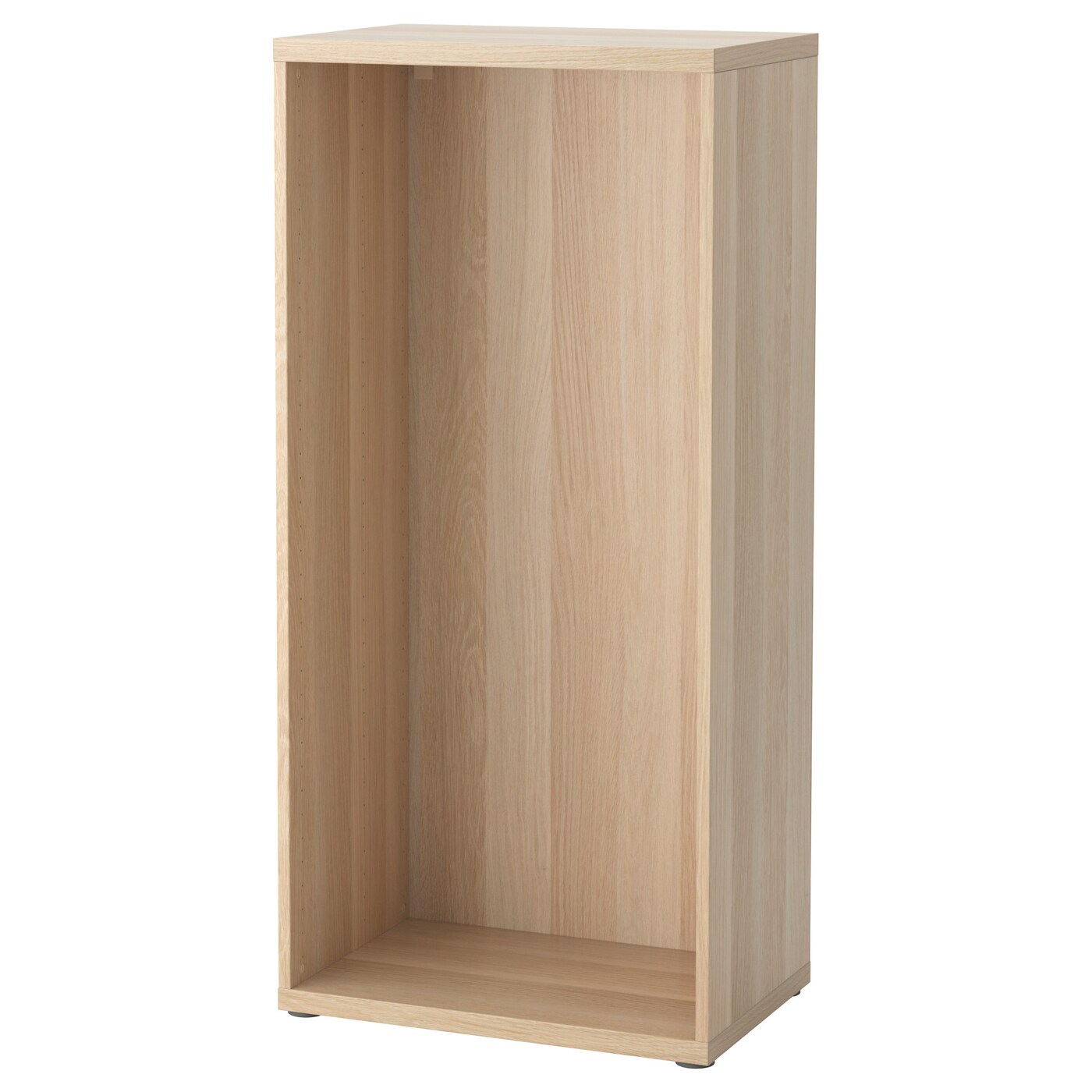 IKEA BESTÅ obudowa, imitacja dębu bejcowanego na biało, 60x40x128 cm