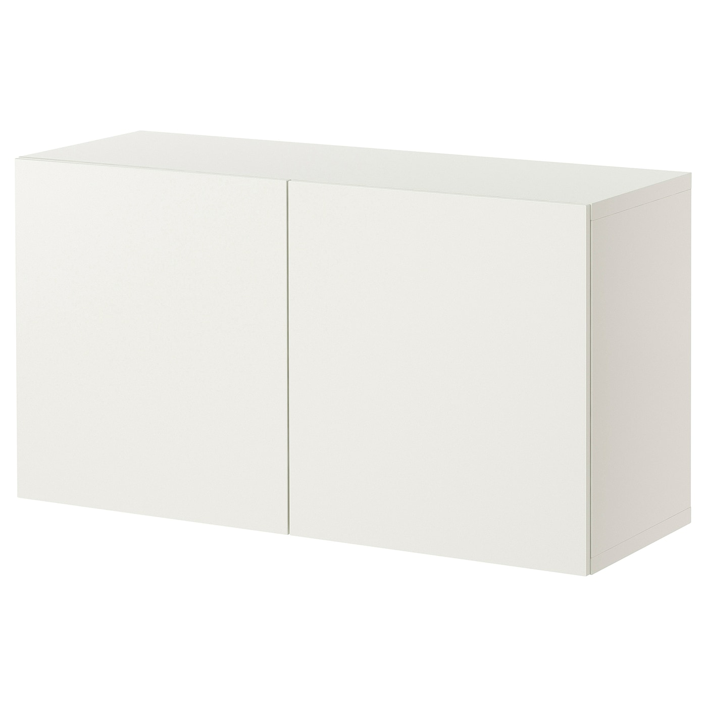 IKEA BESTÅ kombinacja szafek ściennych, biały/Lappviken biały, 120x42x64 cm