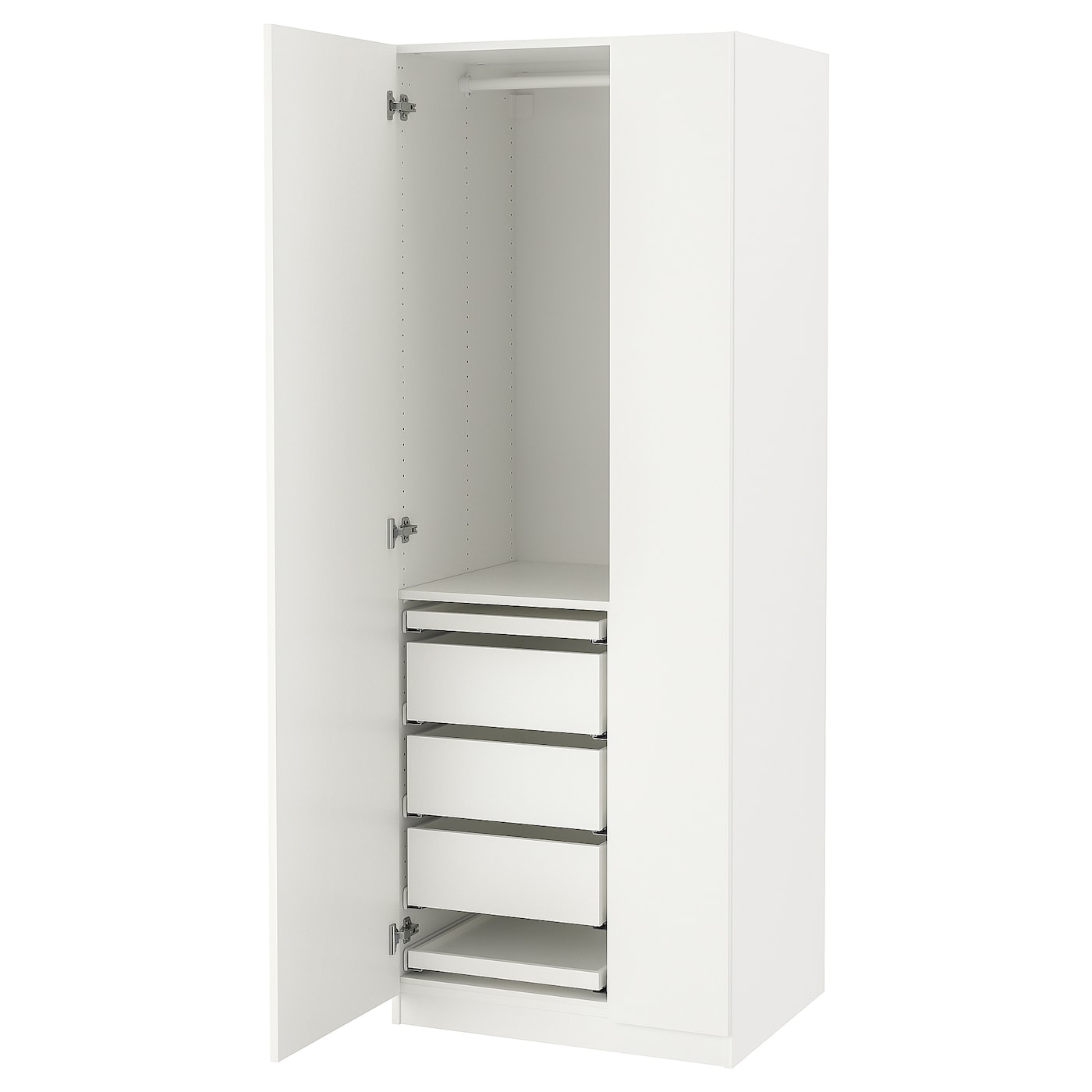 IKEA PAX / FORSAND kombinacja szafy, biały/biały, 75x60x201 cm