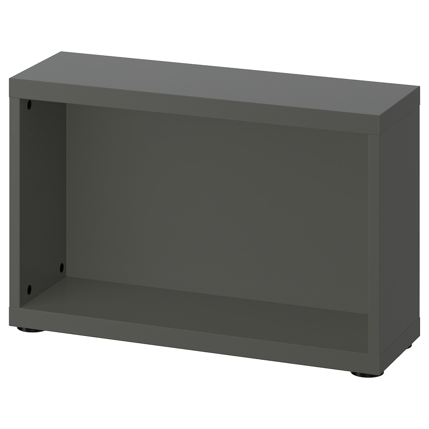 IKEA BESTÅ obudowa, ciemnoszary, 60x20x38 cm