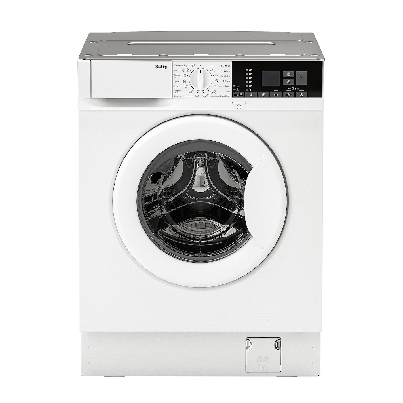 IKEA TVÄTTAD pralka/suszarka do zabudowy, biały, Szerokość: 59.6 cm