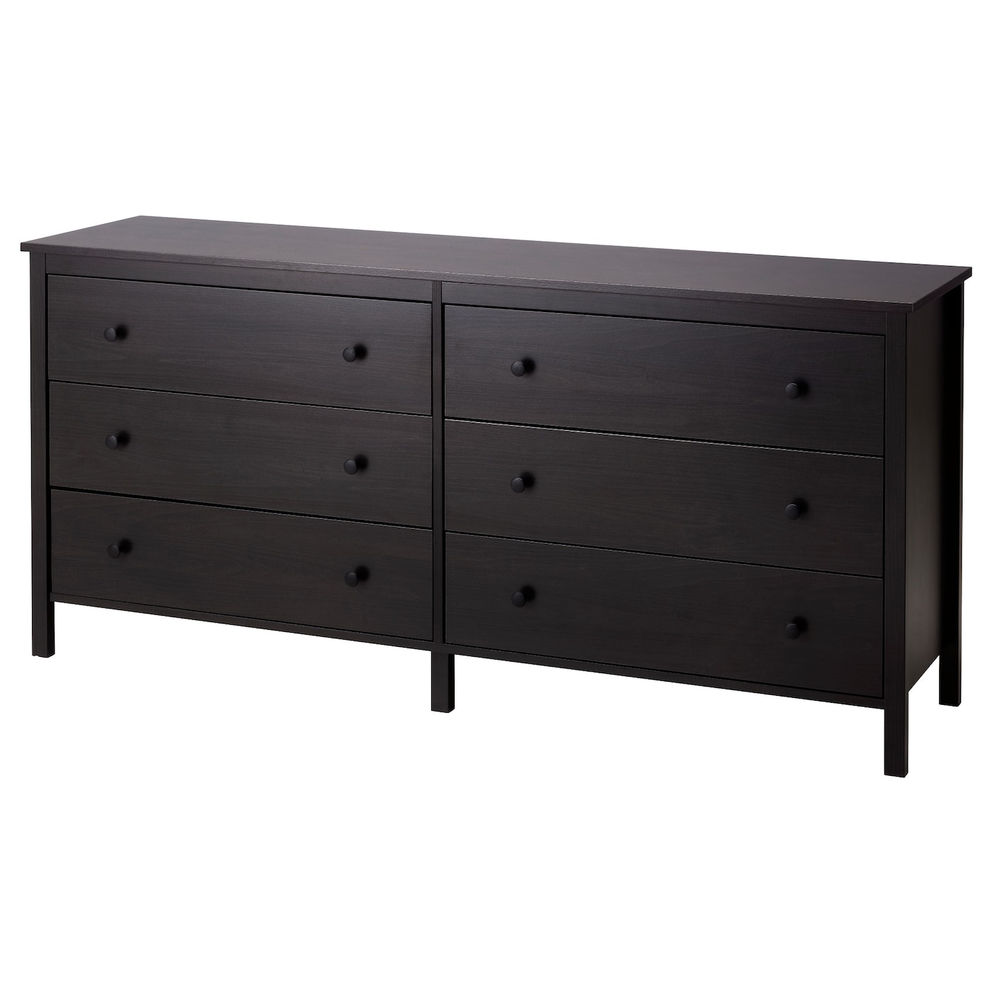 IKEA KOPPANG komoda, 6 szuflad, czarnybrąz, 172x83 cm
