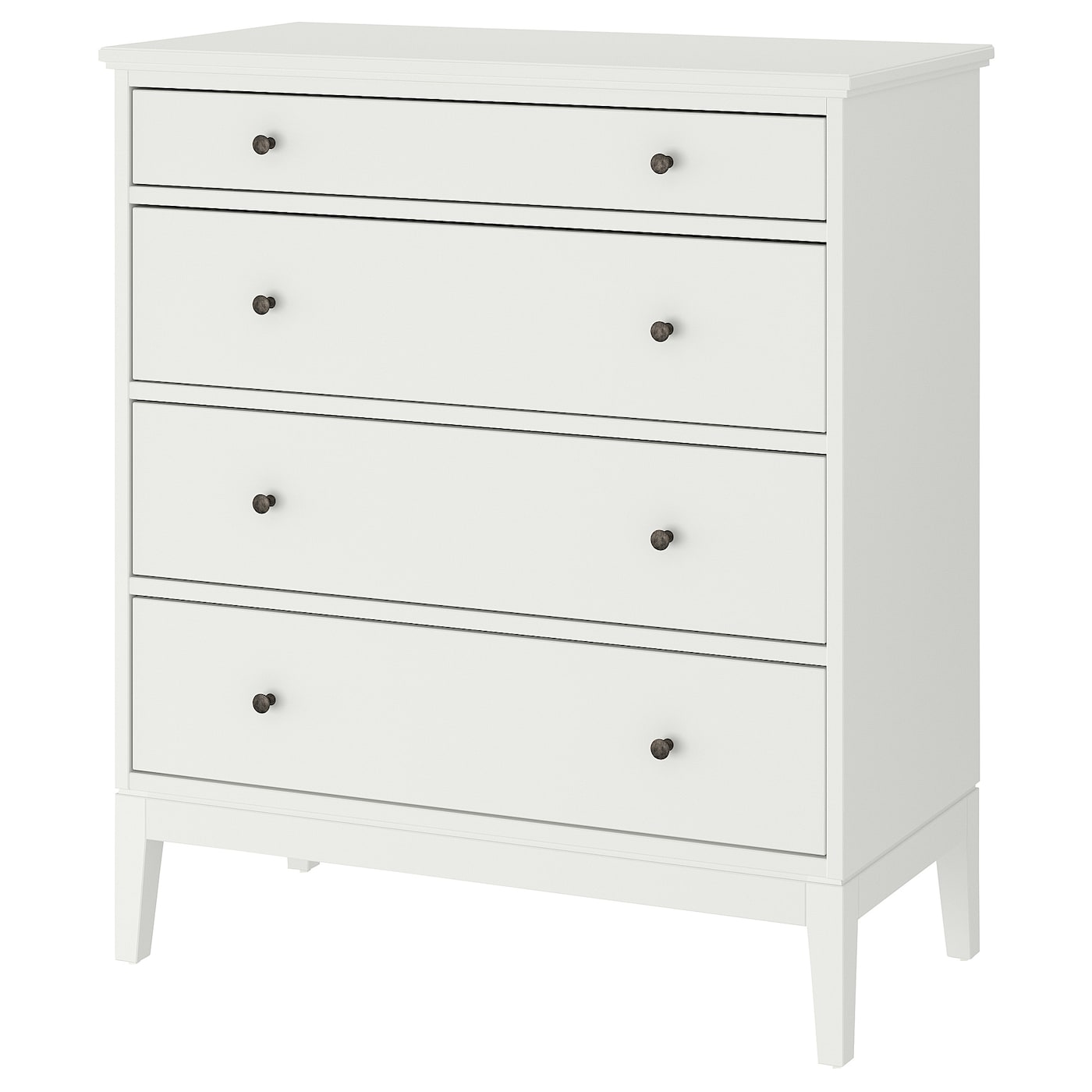 IKEA IDANÄS komoda, 4 szuflady, biały, 104x118 cm