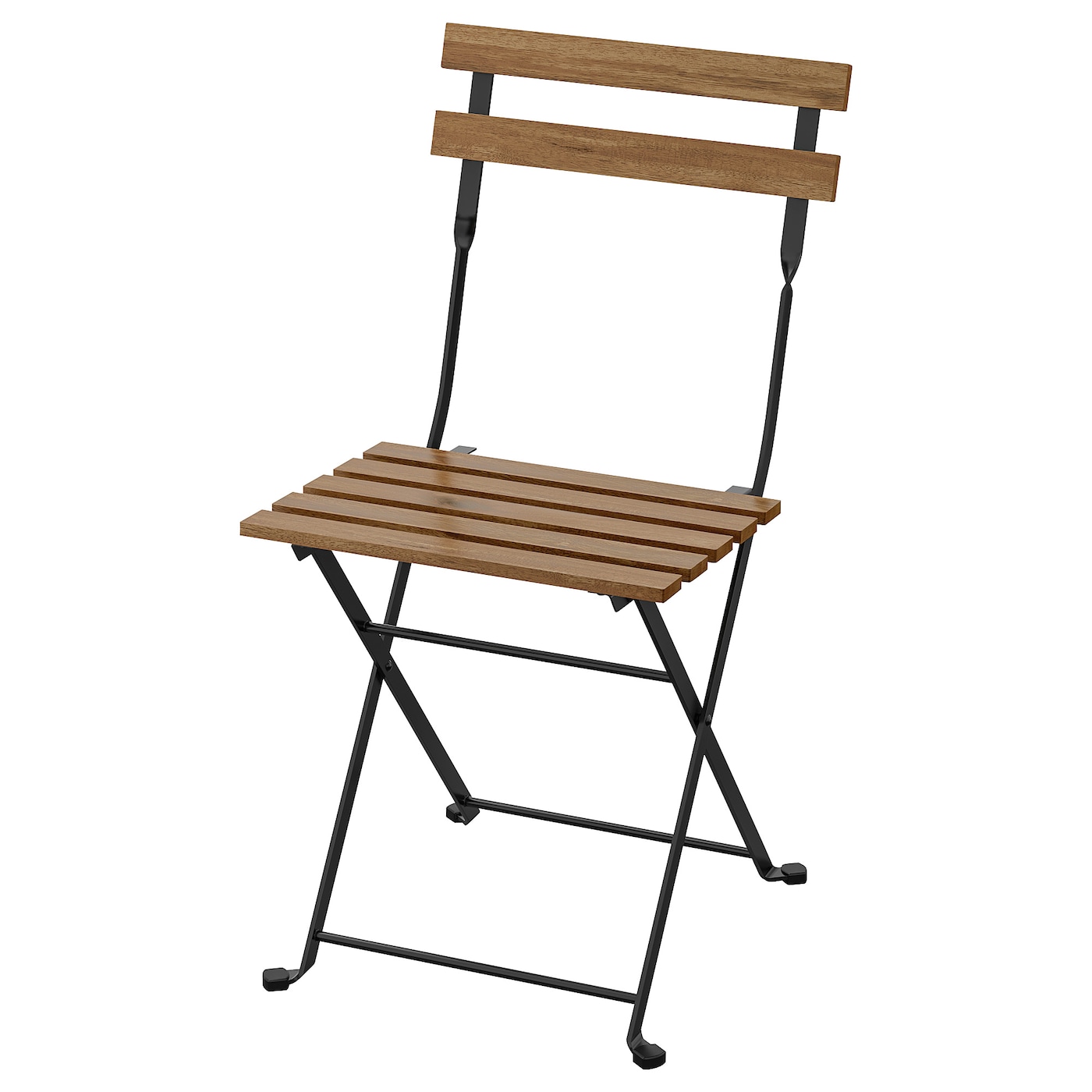 IKEA TÄRNÖ krzesło, ogrodowe, składany czarny/bejca jasnobrązowa, Przetestowano dla: 110 kg