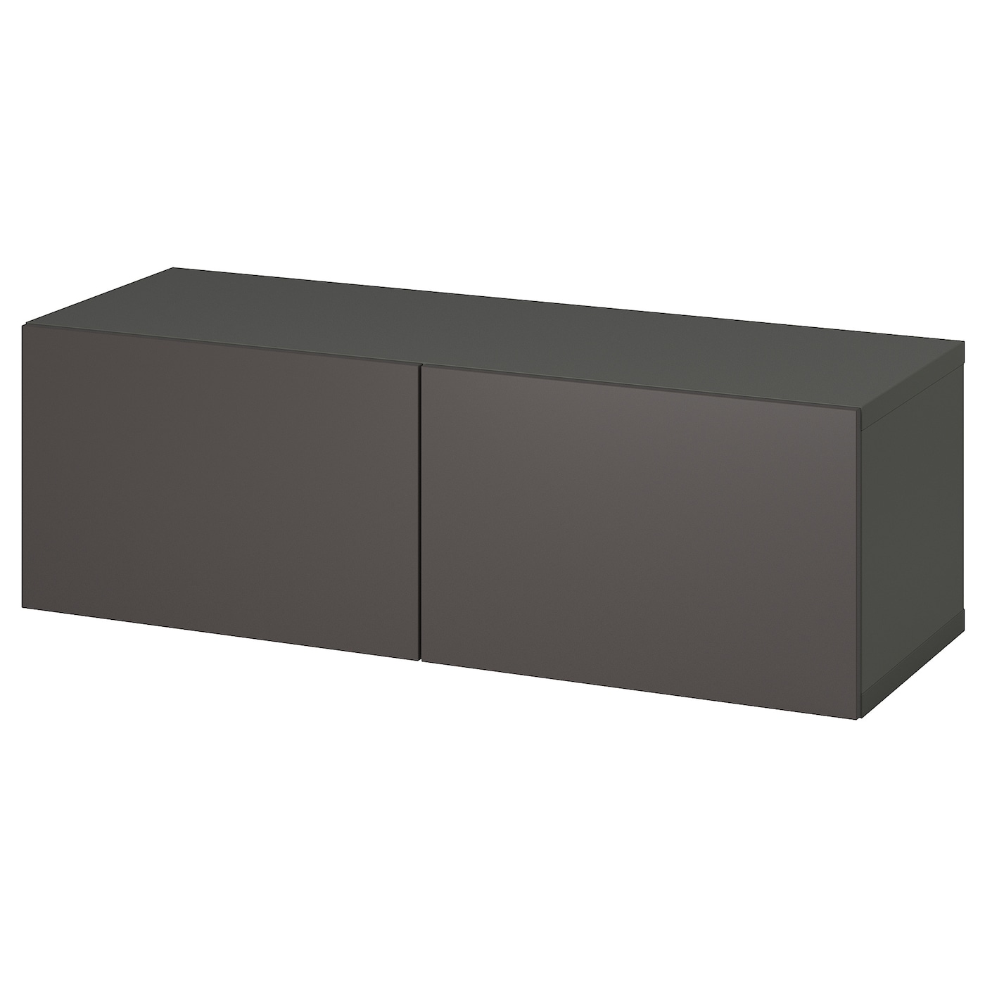 IKEA BESTÅ szafka z drzwiczkami, ciemnoszary/Lappviken ciemnoszary, 120x42x38 cm