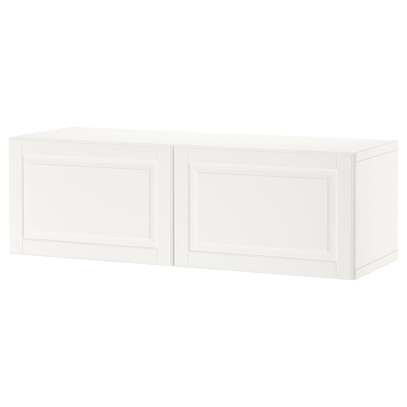 IKEA BESTÅ kombinacja szafek ściennych, biały/Smeviken biały, 120x42x38 cm