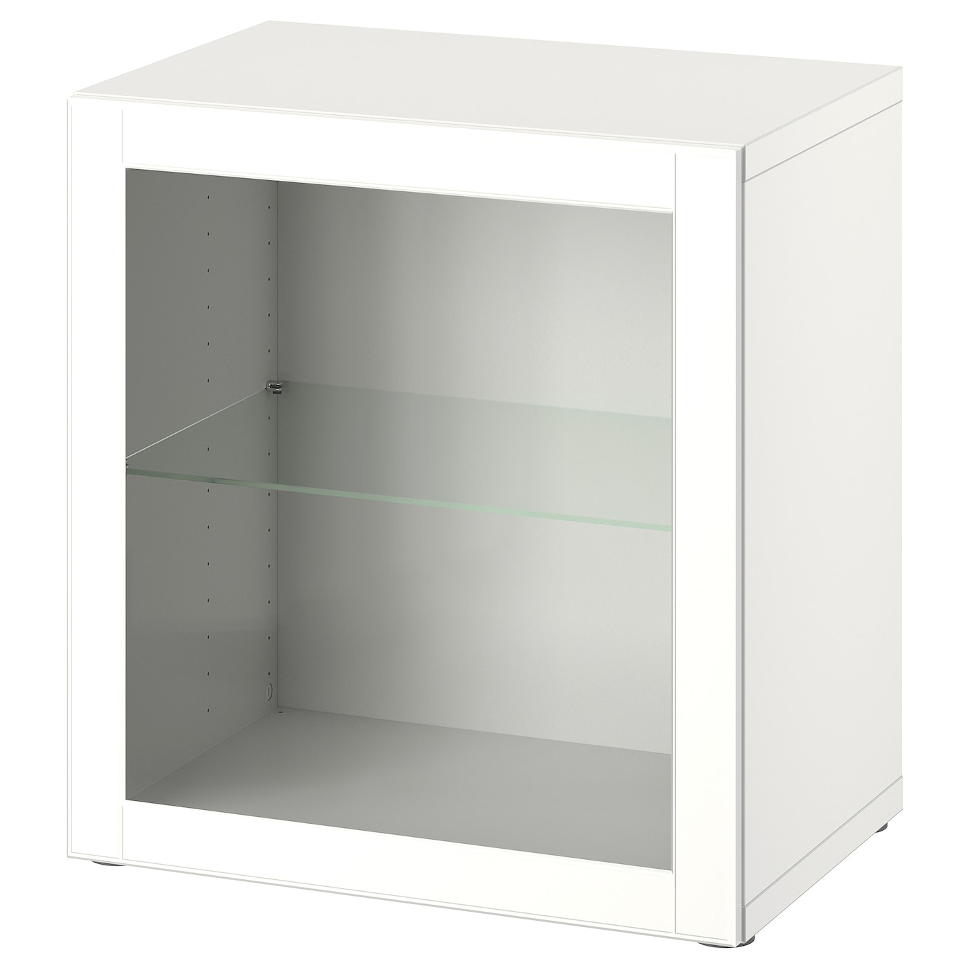 IKEA BESTÅ szafka z drzwiczkami, biały/Ostvik biały, 60x42x64 cm