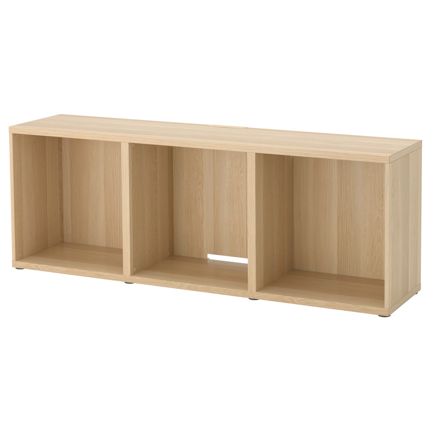 IKEA BESTÅ szafka pod TV, imitacja dębu bejcowanego na biało, 180x40x64 cm