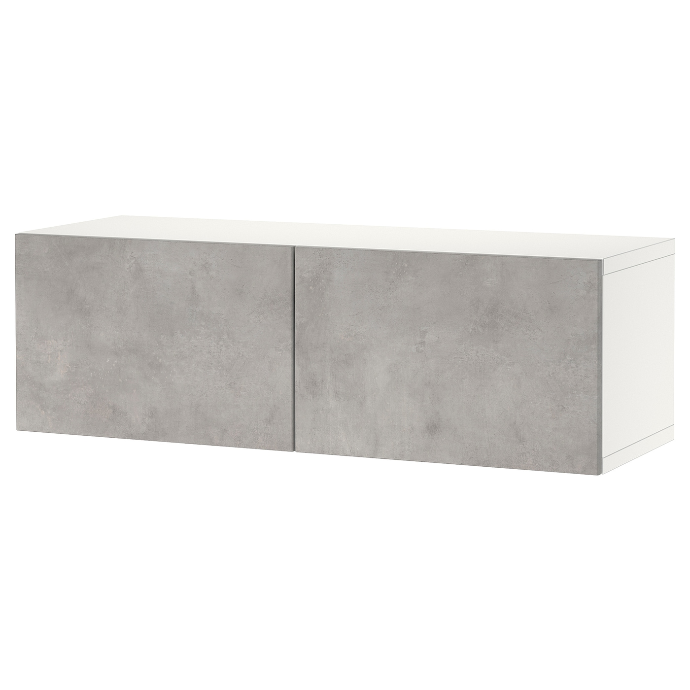 IKEA BESTÅ szafka z drzwiczkami, biały/Kallviken jasnoszary, 120x42x38 cm
