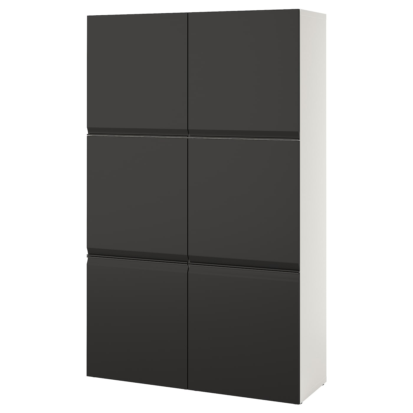 IKEA BESTÅ kombinacja z drzwiami, biały Hammarsmed/antracyt, 120x42x193 cm