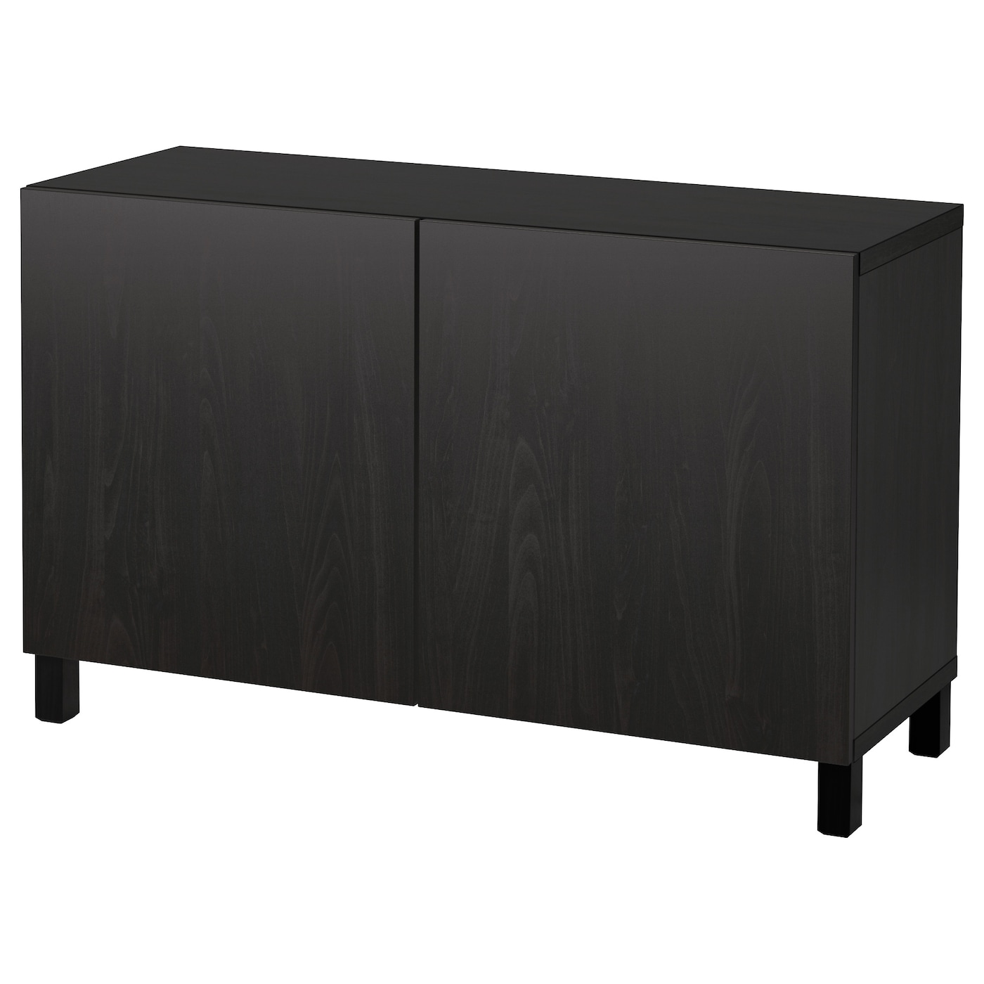 IKEA BESTÅ kombinacja z drzwiami, czarnobrąz/Lappviken/Stubbarp czarnobrąz, 120x42x74 cm