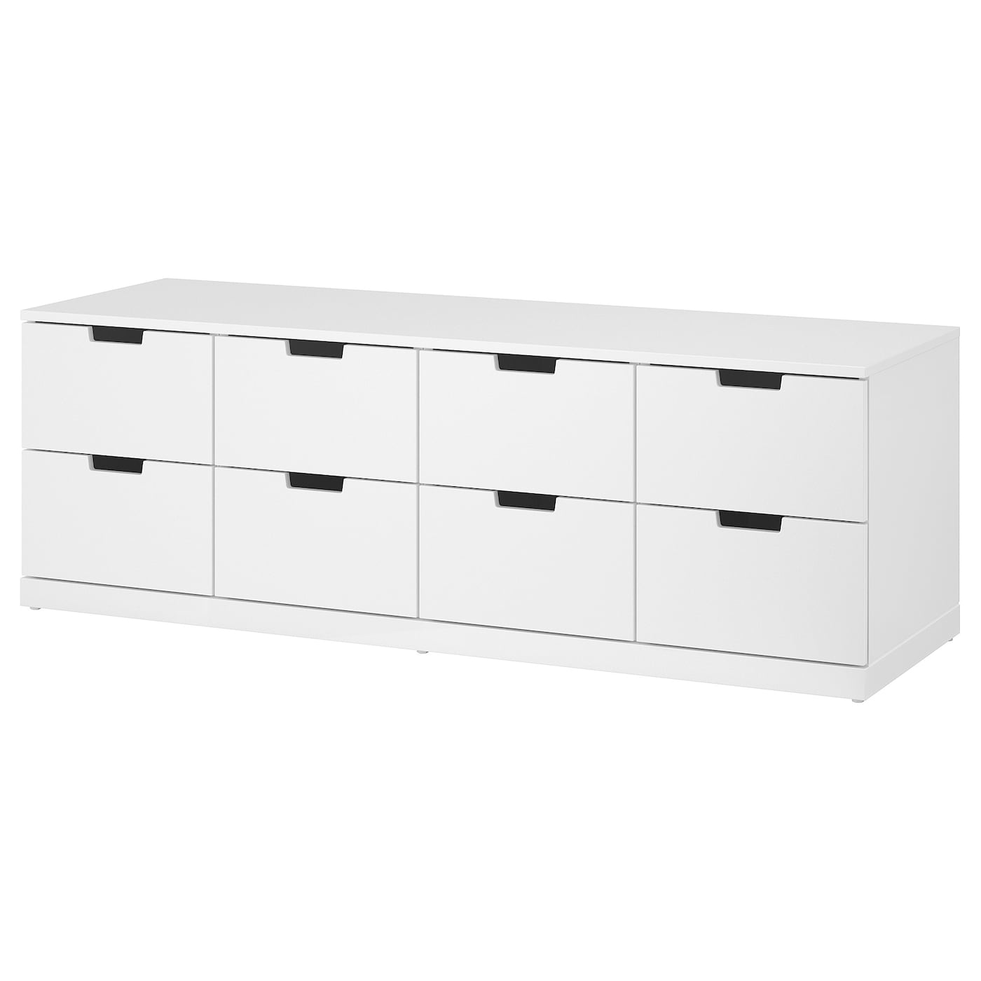 IKEA NORDLI komoda, 8 szuflad, biały, 160x54 cm