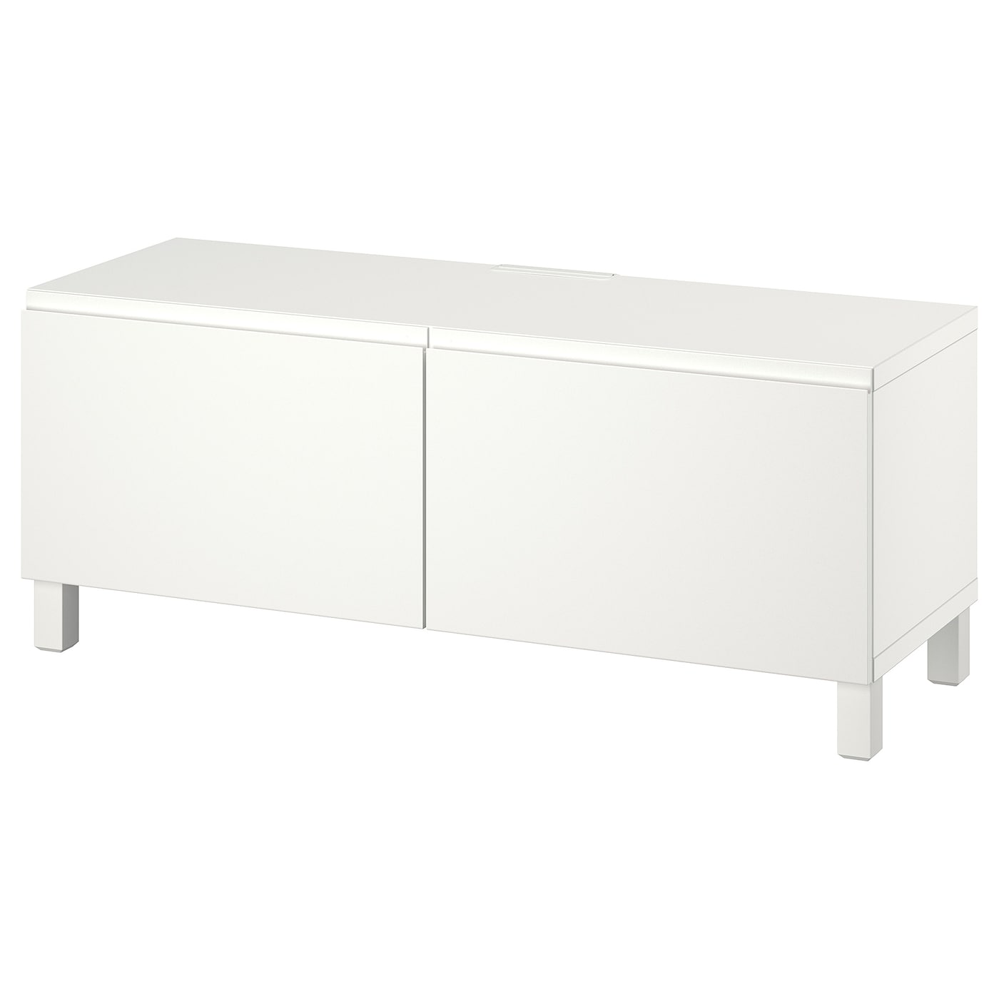 IKEA BESTÅ ława TV z drzwiami, biały Västerviken/Stubbarp/biały, 120x42x48 cm