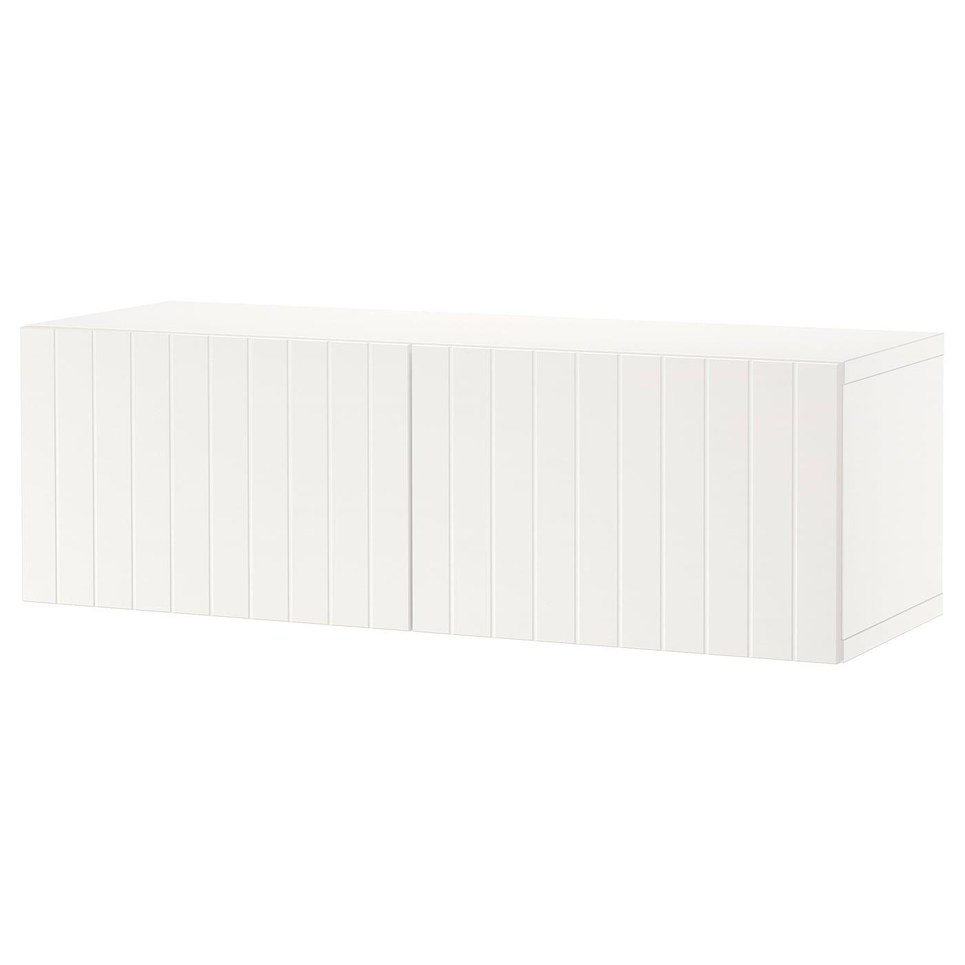 IKEA BESTÅ kombinacja szafek ściennych, biały/Sutterviken biały, 120x42x38 cm
