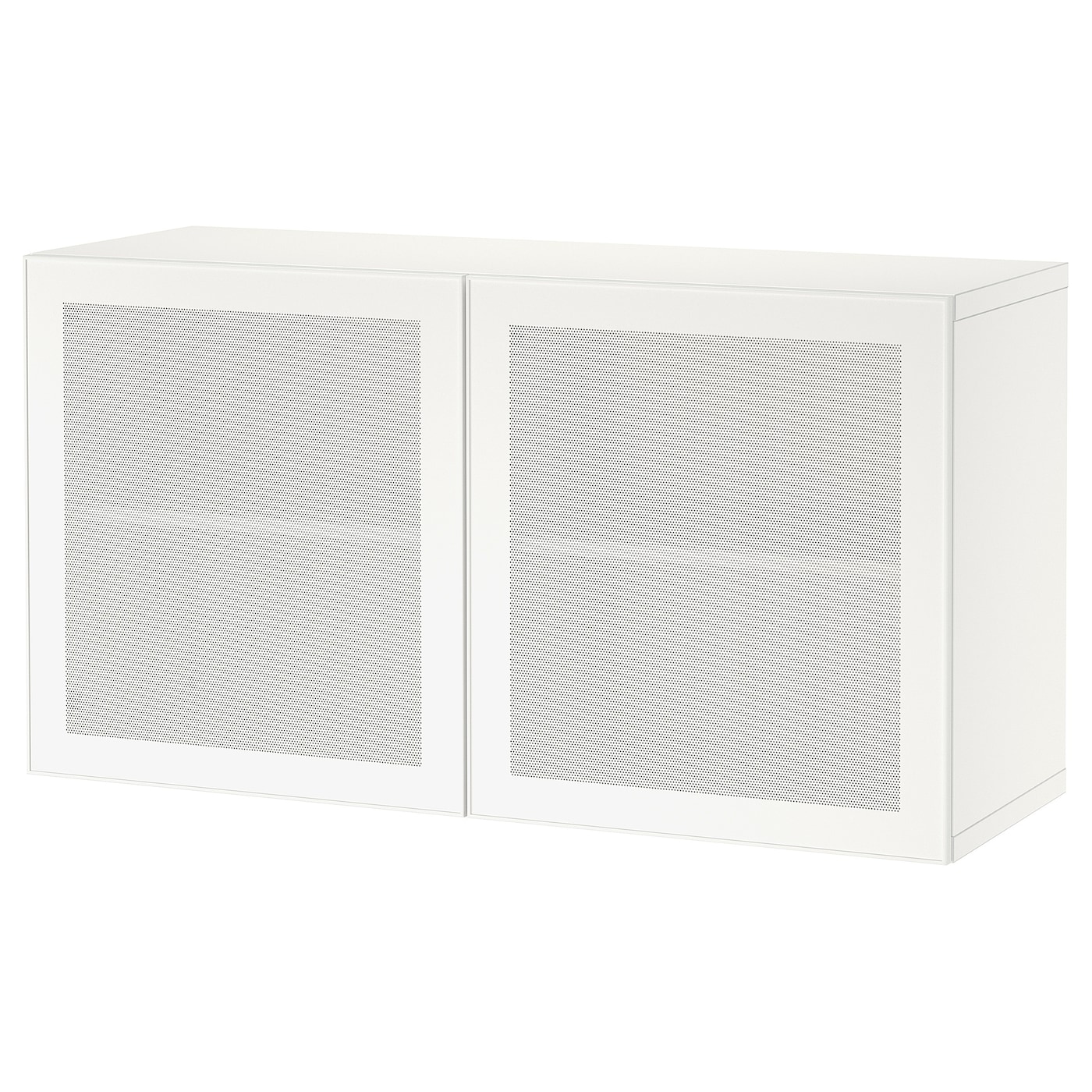 IKEA BESTÅ szafka z drzwiczkami, biały/Mörtviken biały, 120x42x64 cm