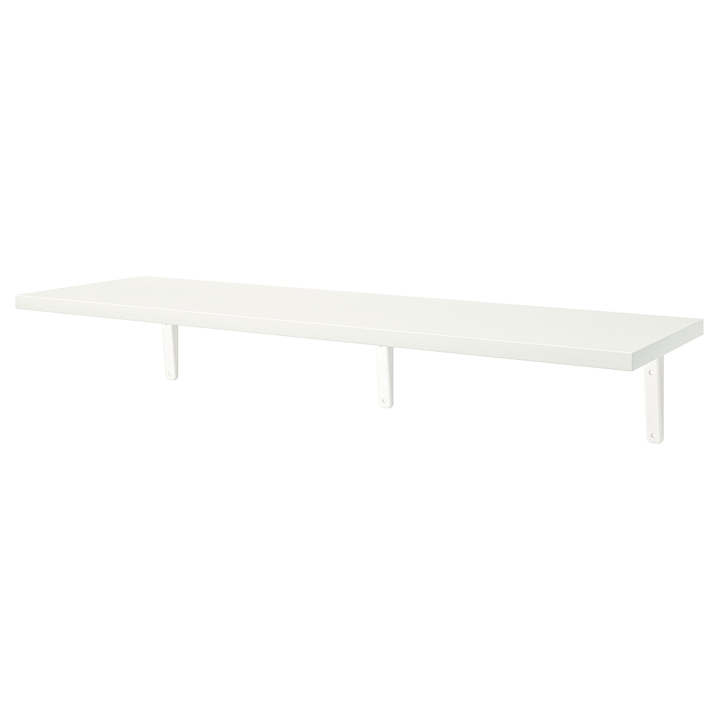 IKEA BERGSHULT / TOMTHULT półka ze wspornikiem, biały, 120x30 cm
