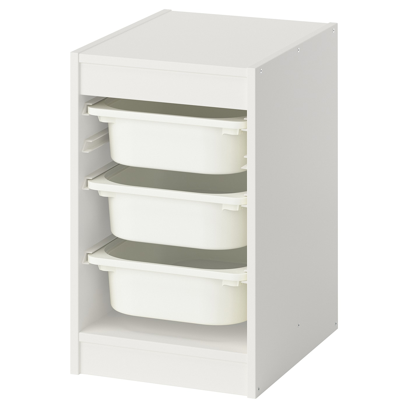 IKEA TROFAST regał z pojemnikami, biały/biały, 34x44x56 cm