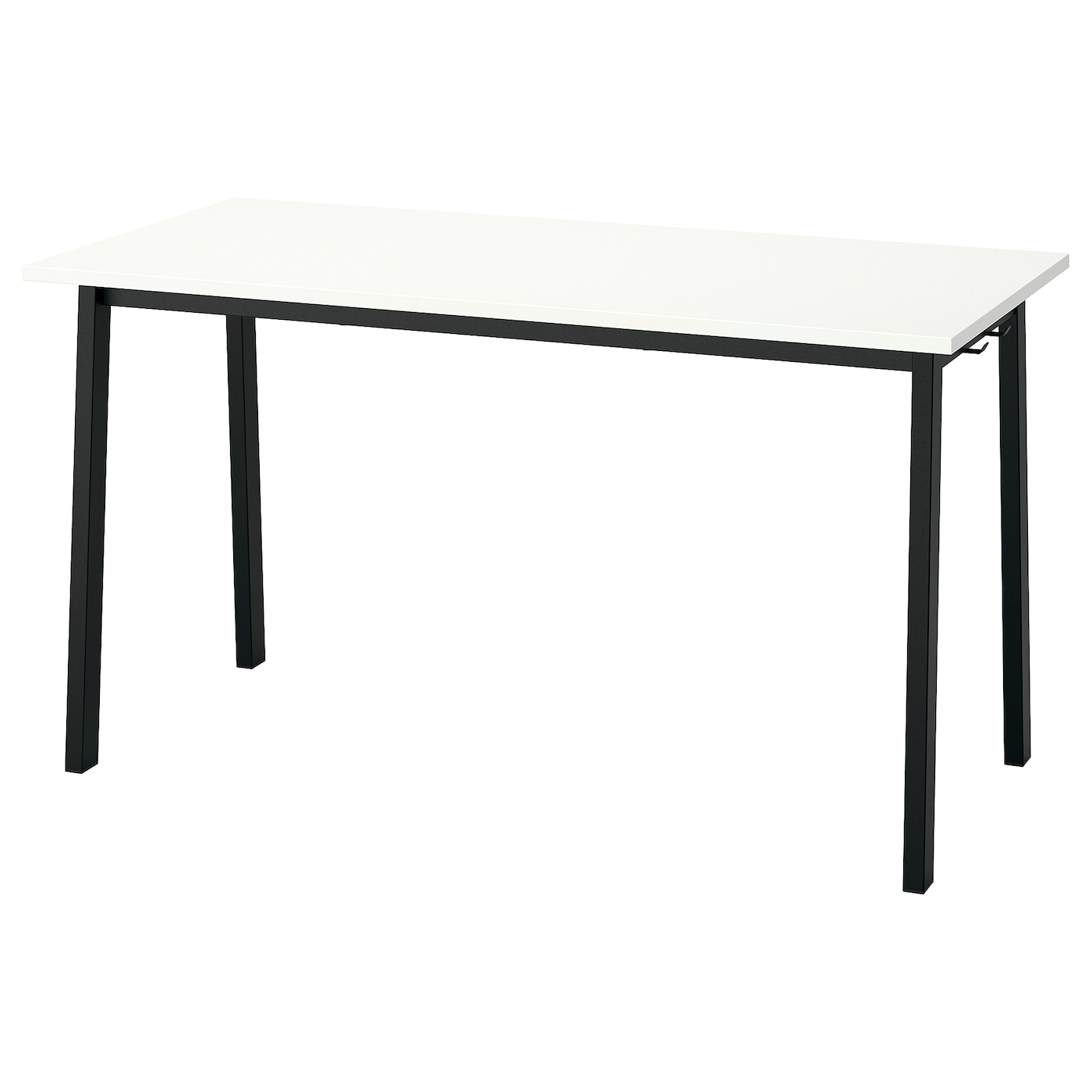 IKEA MITTZON stół konferencyjny, biały/czarny, 140x68x75 cm