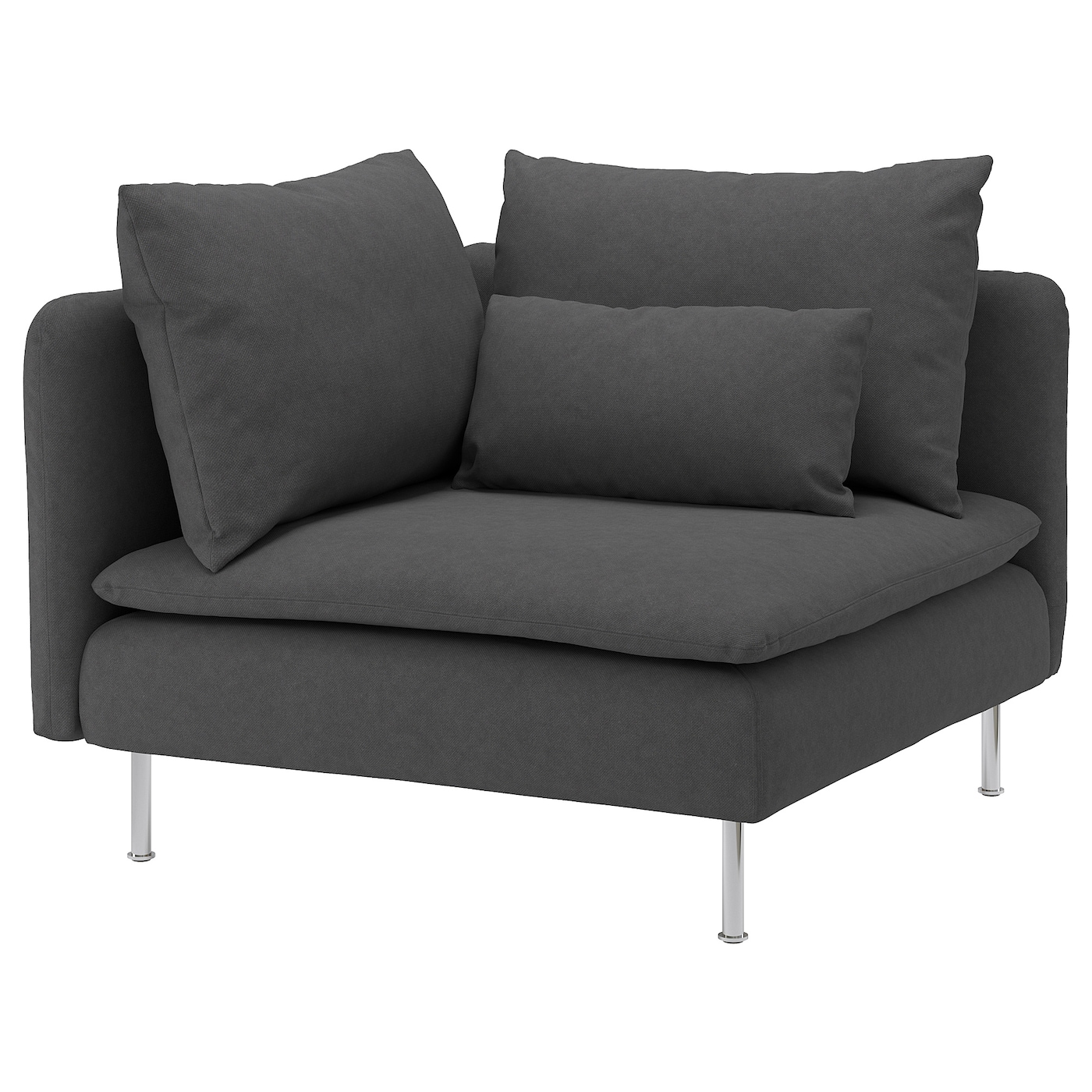 IKEA SÖDERHAMN sekcja narożna, Tallmyra średnioszary, Szerokość: 99 cm