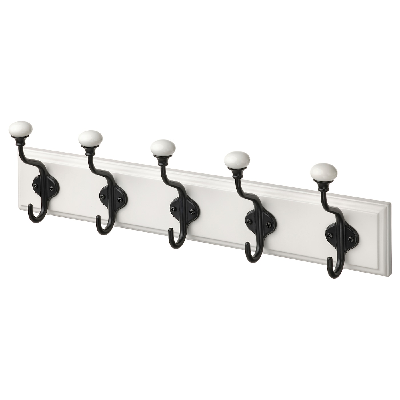 IKEA LANDKRABBA wieszak z 5 haczykami, biały, 50 cm