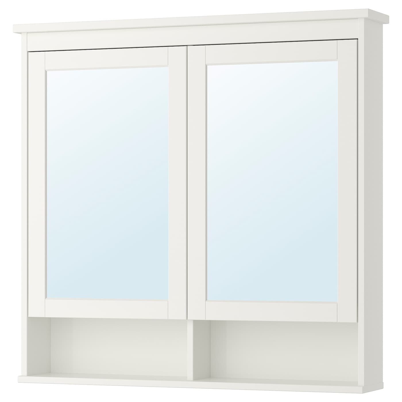 IKEA HEMNES szafka z lustrem i drzwiami, biały, 103x16x98 cm