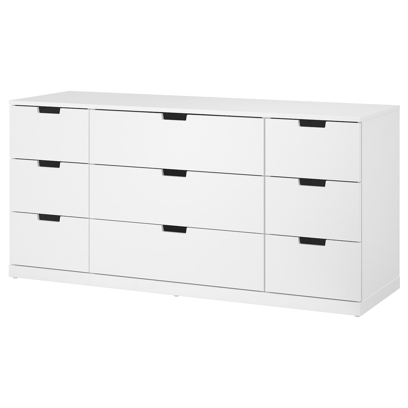 IKEA NORDLI komoda, 9 szuflad, biały, 160x76 cm