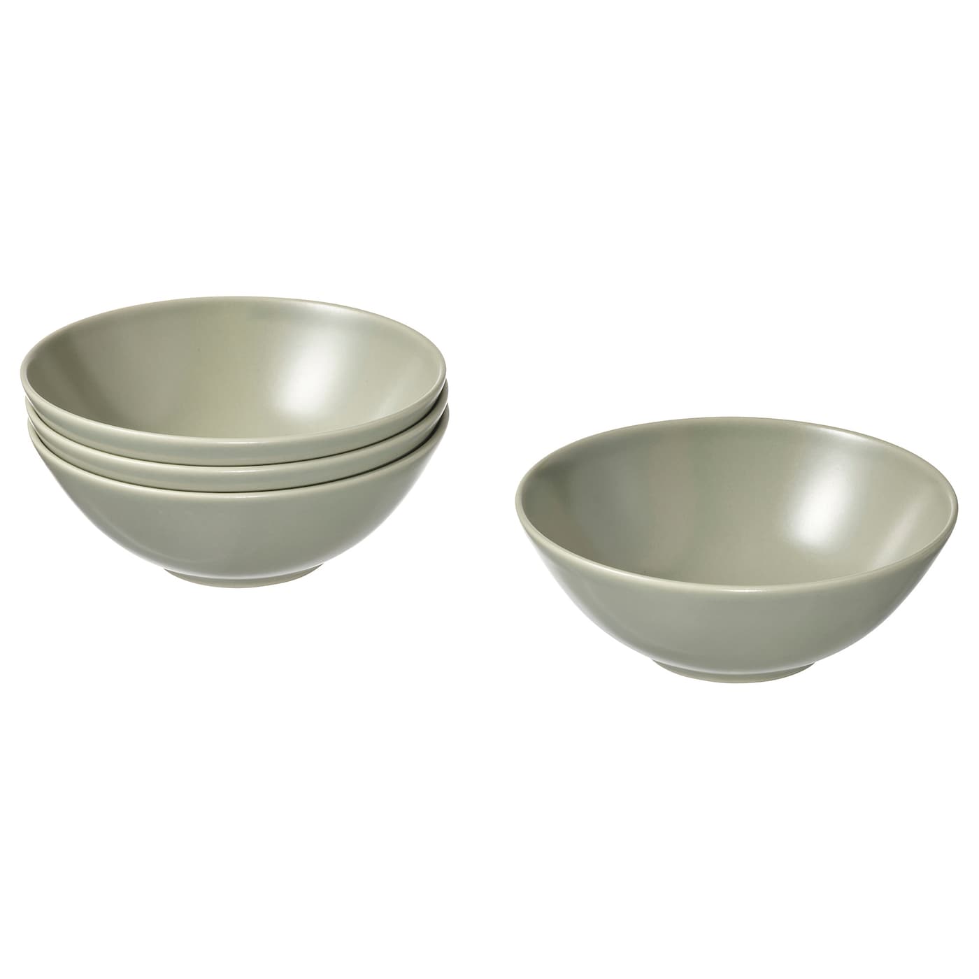 IKEA FÄRGKLAR miska, Matowy zielony, 16 cm