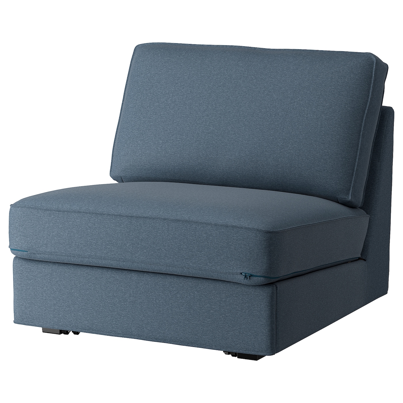 IKEA KIVIK 1o sofa rozkładana, Gunnared niebieski, Długość łóżka: 197 cm