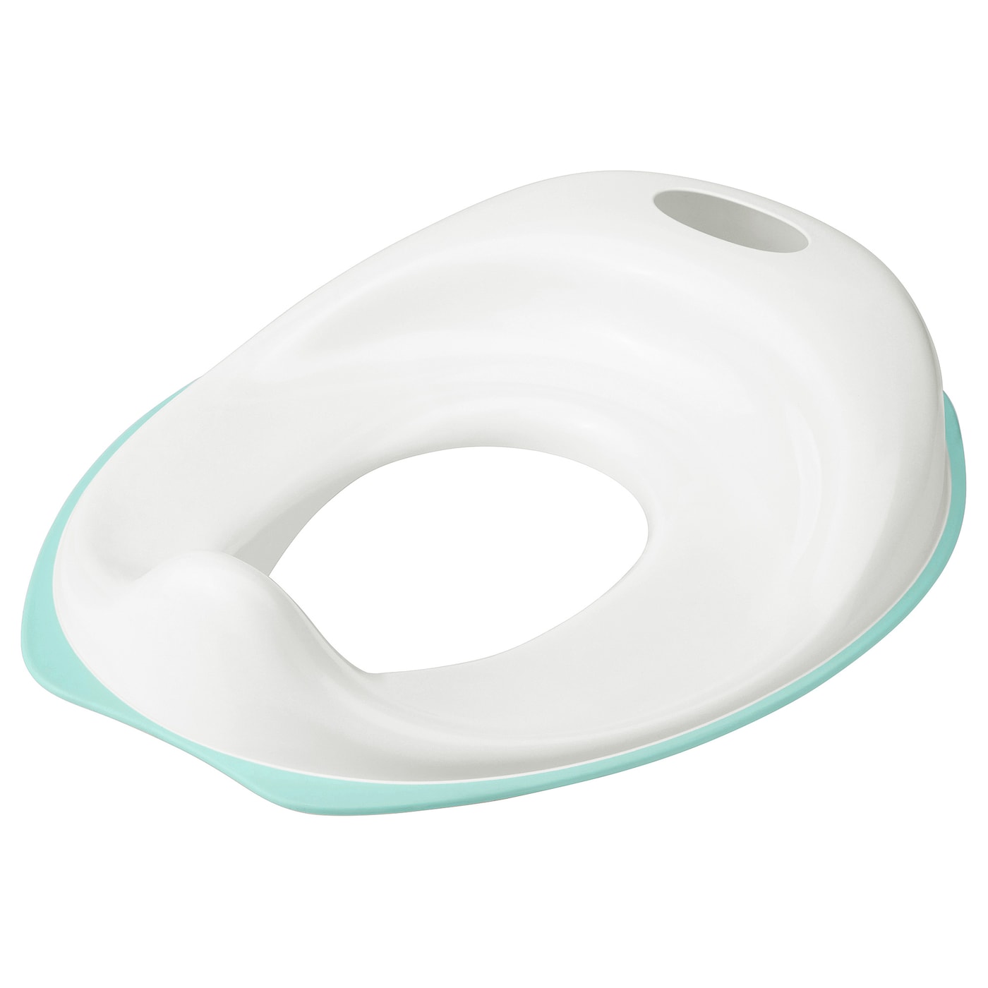 IKEA TOSSIG deska sedesowa, biały/turkusowy, Szerokość: 30 cm