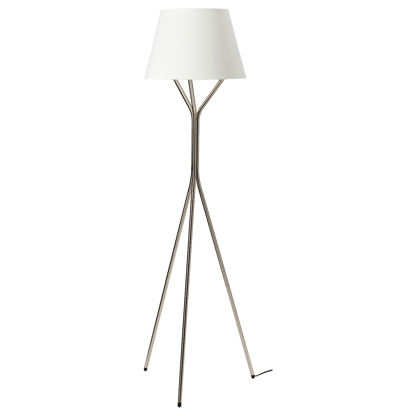 IKEA BLÄNKFYR lampa podłogowa, niklowano, Długość kabla: 1.4 m