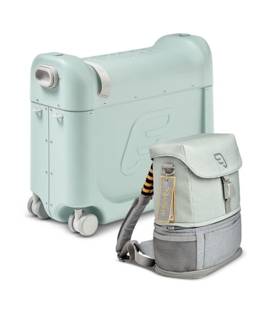 JetKids by Stokke BedBox - jeżdżąca walizka + plecak Crew BackPack-Green