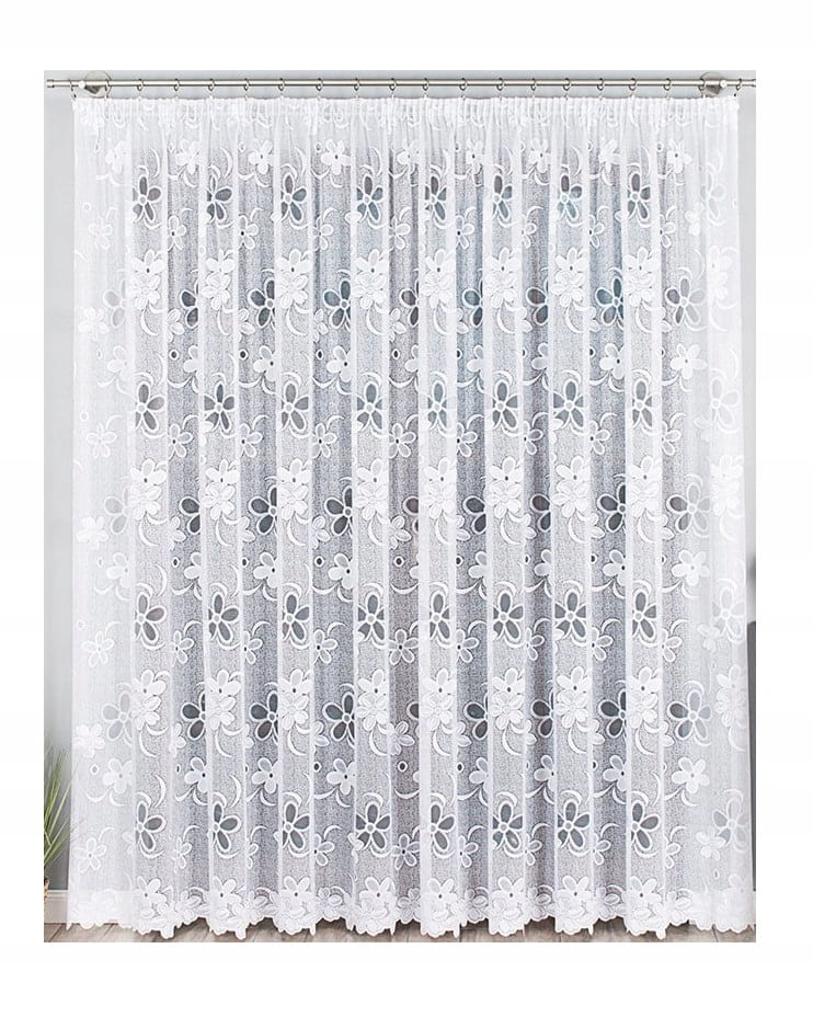 Biała firanka żakardowa 245x350cm BT049885 FIRANY