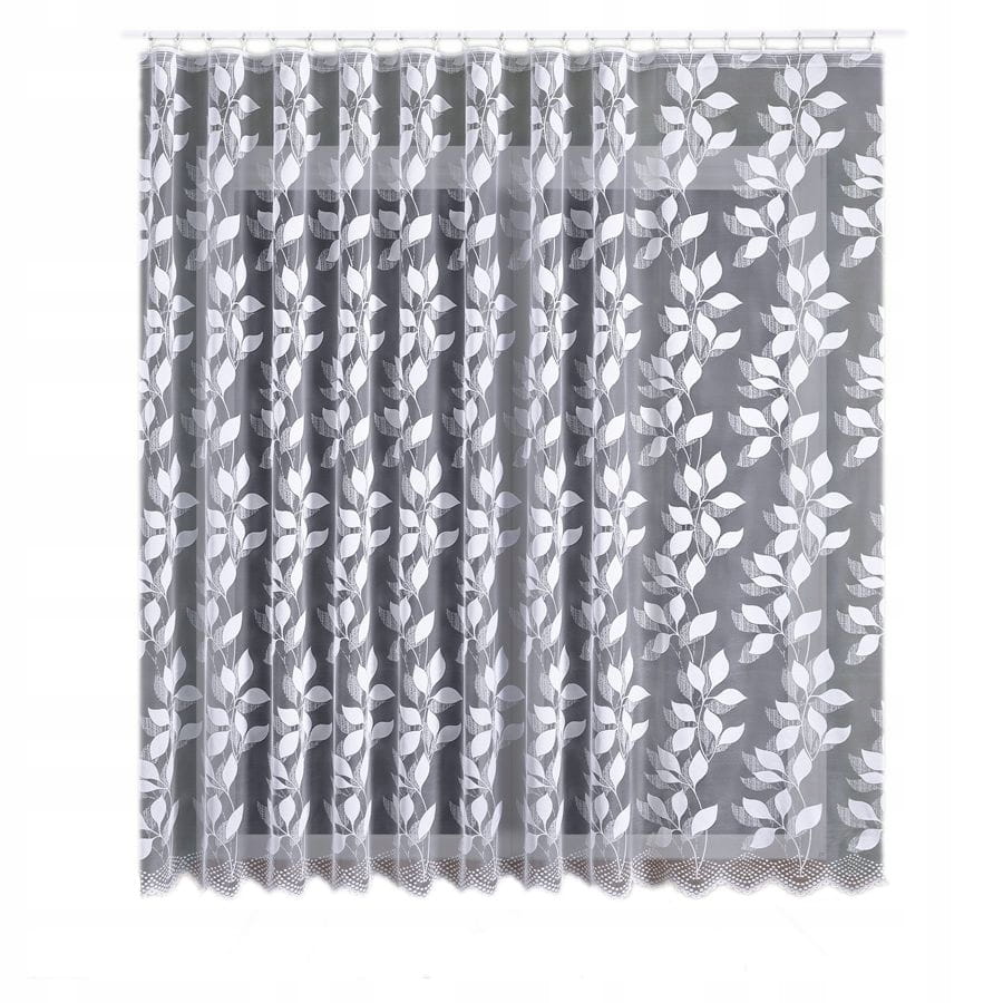Firanka żakardowa 023083 - wys 250 x 400 cm biała