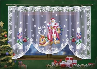 Firanka gotowa Mikołaj 300x150cm