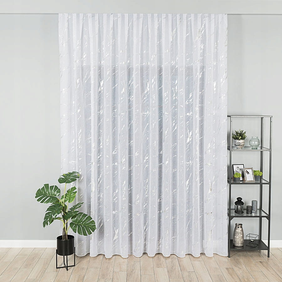 Firanka Anutka 225x350 na przelotkach FIRANA DŁUGA - elegancka, biała