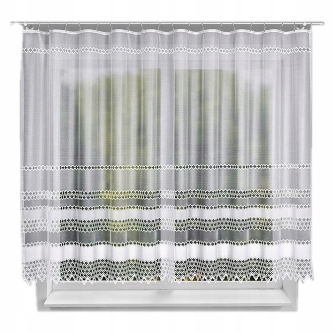 Firanka gotowa żakardowa 018669 170x300 cm z taśmą