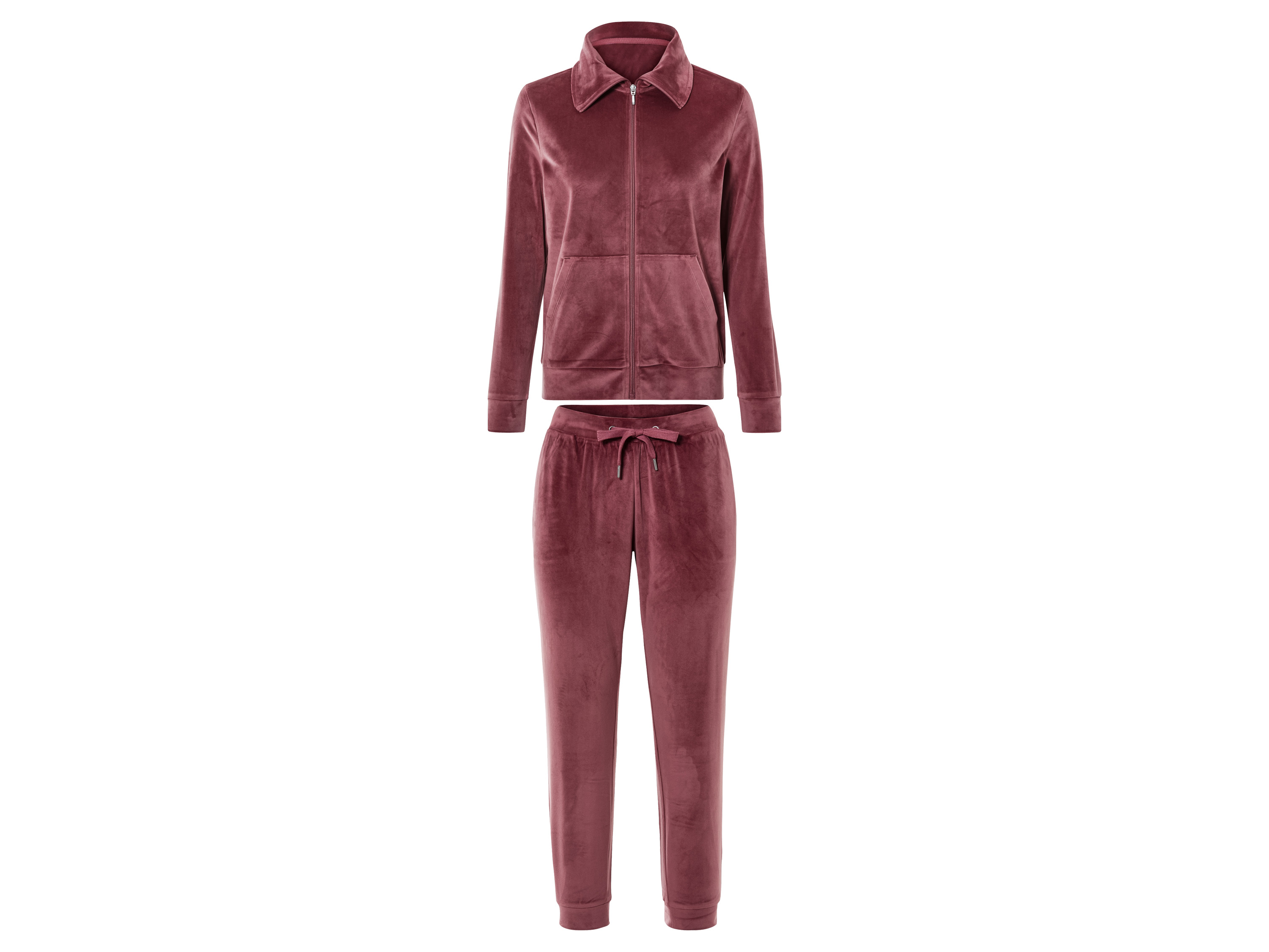 esmara Dres welurowy damski XS 32/34, Różowy