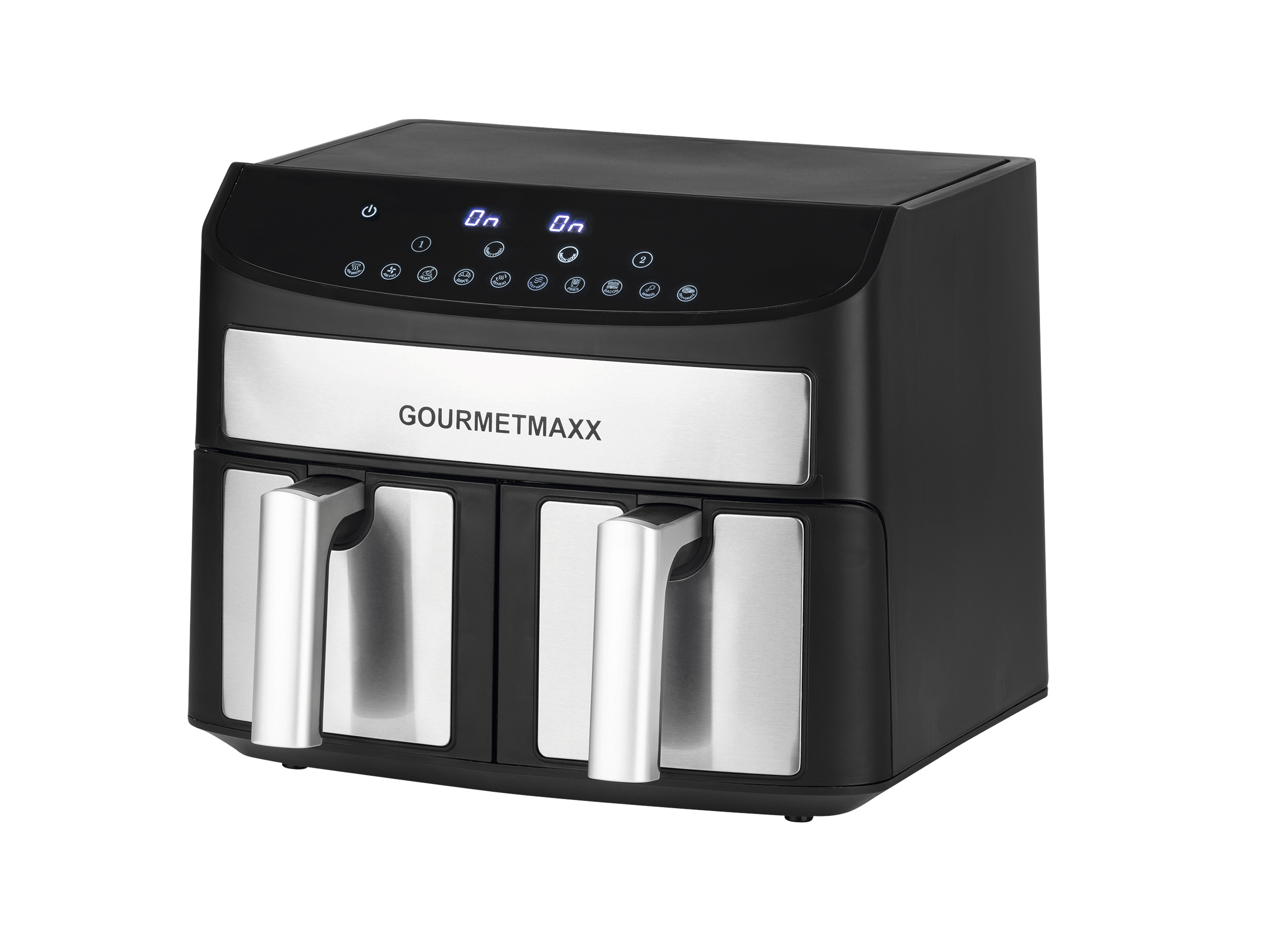 GOURMETmaxx Podwójna frytkownica beztłuszczowa Air Fryer, 2400 W