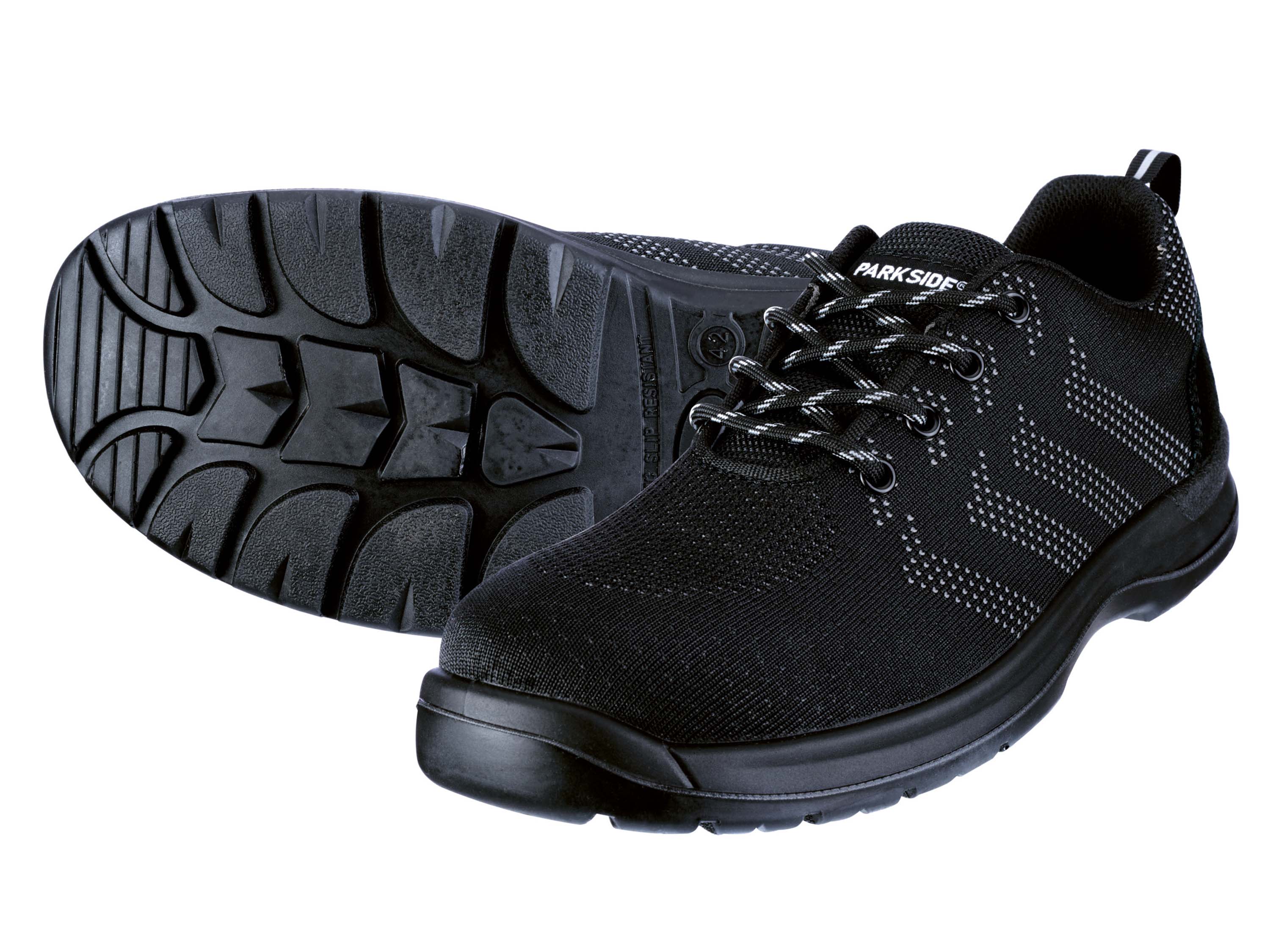 Parkside Buty robocze męskie S1P, skórzane Czarny, 41