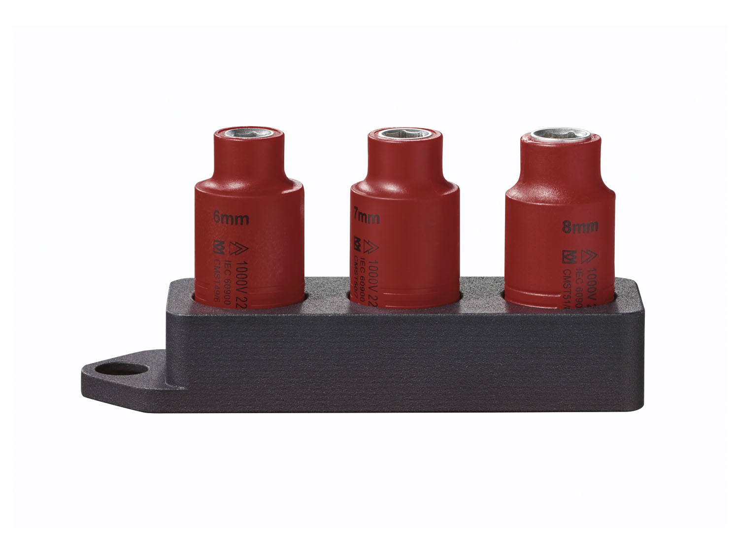 Parkside Zestaw bitów i nasadek / zestaw nasadek / grzechotka 3/8", 1000 V Zestaw nasadek, 3 elementy