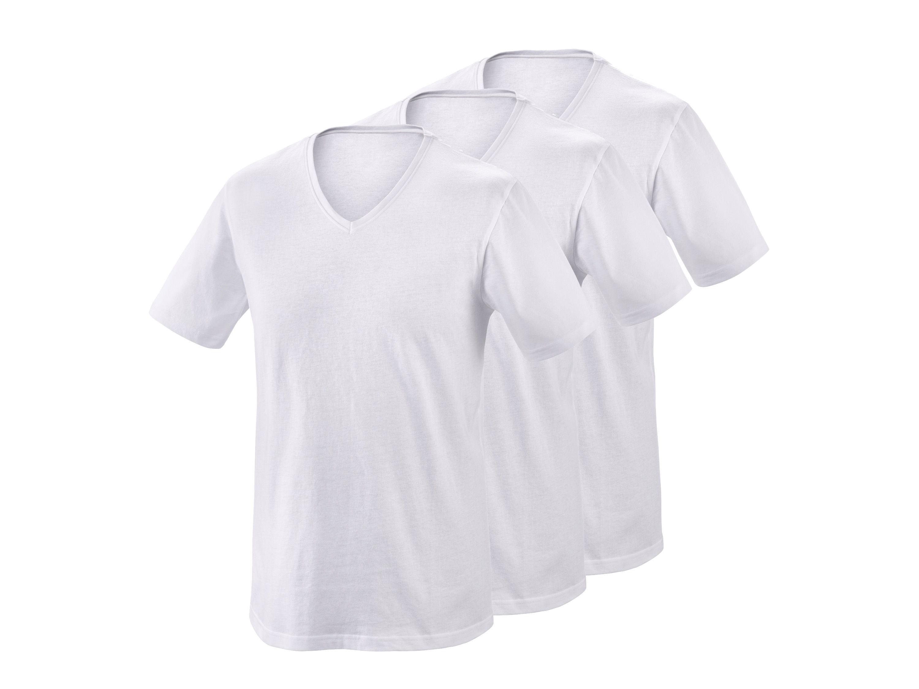 Parkside T-shirty męskie, 3 sztuki Dekolt w kształcie litery V, S 44/46