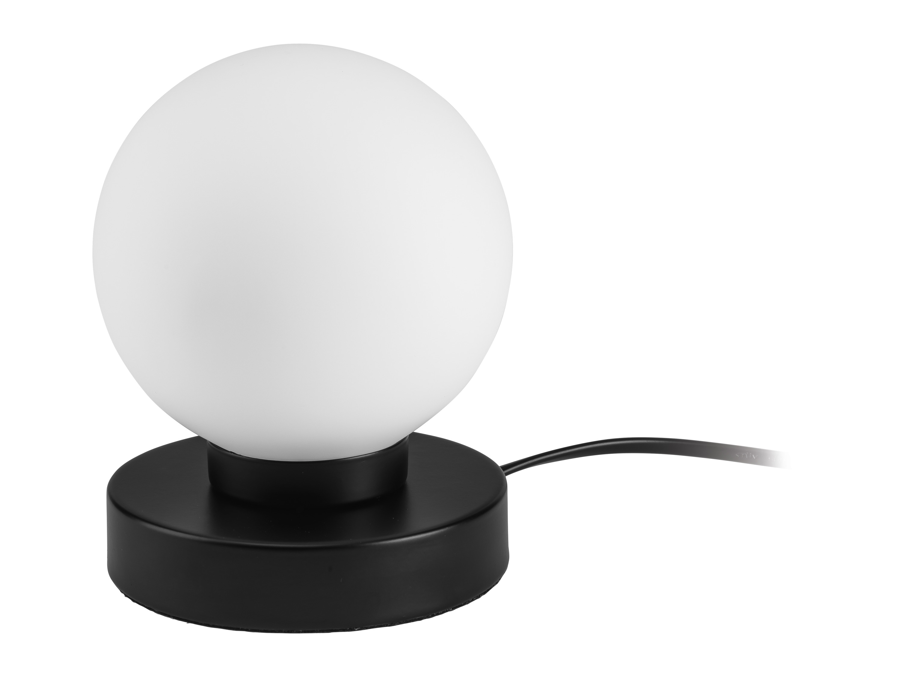 Livarno home Lampka stołowa LED Mała czarna szklana kulka