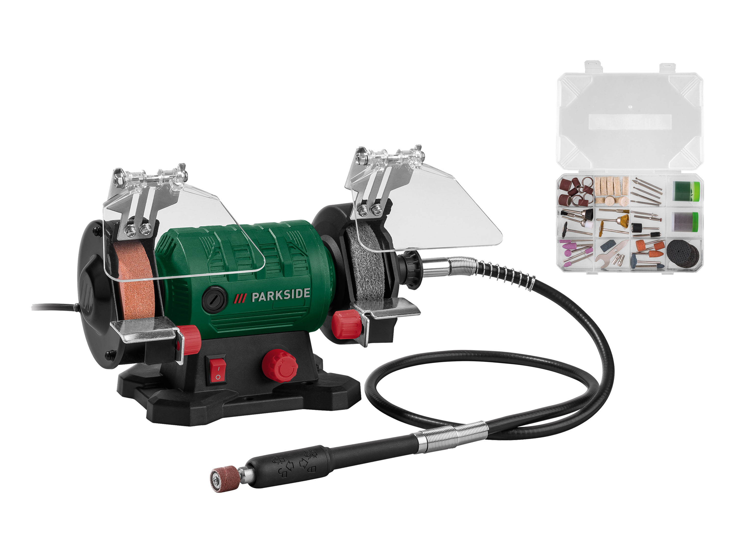 Parkside Szlifierka podwójna z giętkim wałem Pdfw 120 B3, 120 W